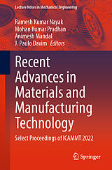 eBook (pdf) Recent Advances in Materials and Manufacturing Technology de 