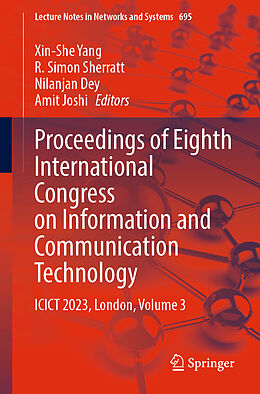 Couverture cartonnée Proceedings of Eighth International Congress on Information and Communication Technology de 