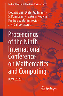 Couverture cartonnée Proceedings of the Ninth International Conference on Mathematics and Computing de 