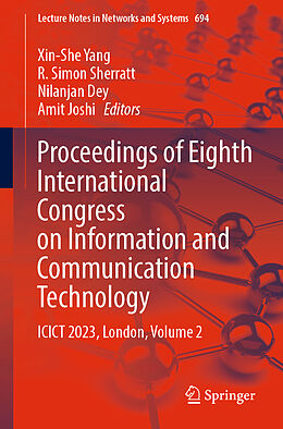 Couverture cartonnée Proceedings of Eighth International Congress on Information and Communication Technology de 