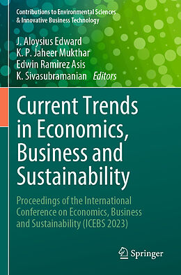 Couverture cartonnée Current Trends in Economics, Business and Sustainability de 