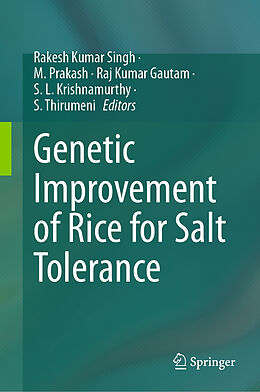 Livre Relié Genetic Improvement of Rice for Salt Tolerance de 