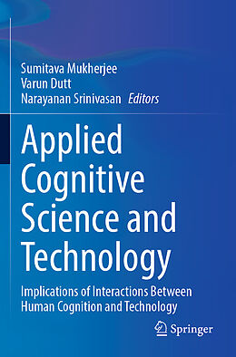 Couverture cartonnée Applied Cognitive Science and Technology de 