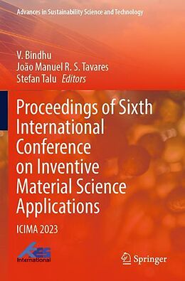 Couverture cartonnée Proceedings of Sixth International Conference on Inventive Material Science Applications de 