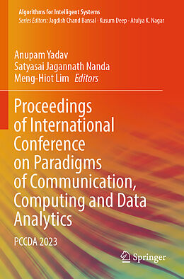 Couverture cartonnée Proceedings of International Conference on Paradigms of Communication, Computing and Data Analytics de 