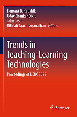 Couverture cartonnée Trends in Teaching-Learning Technologies de 