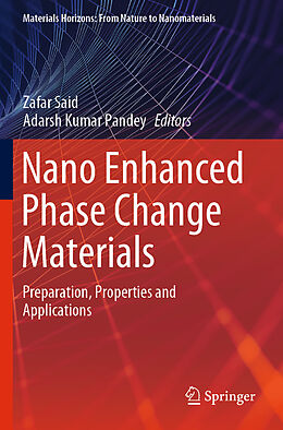 Couverture cartonnée Nano Enhanced Phase Change Materials de 