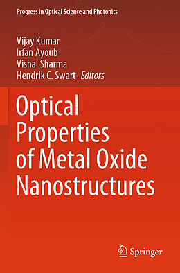 Couverture cartonnée Optical Properties of Metal Oxide Nanostructures de 