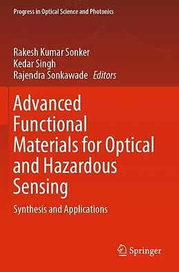 Couverture cartonnée Advanced Functional Materials for Optical and Hazardous Sensing de 