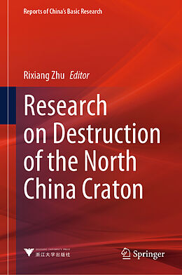 Livre Relié Research on Destruction of the North China Craton de 