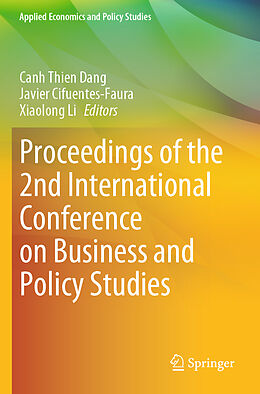 Couverture cartonnée Proceedings of the 2nd International Conference on Business and Policy Studies, 2 Teile de 