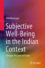 eBook (pdf) Subjective Well-Being in the Indian Context de Tithi Bhatnagar