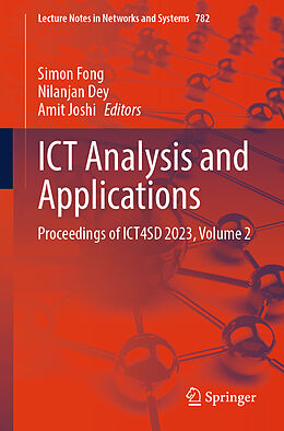 Couverture cartonnée ICT Analysis and Applications de 