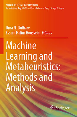 Couverture cartonnée Machine Learning and Metaheuristics: Methods and Analysis de 