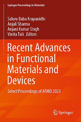 Couverture cartonnée Recent Advances in Functional Materials and Devices de 