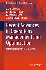 eBook (pdf) Recent Advances in Operations Management and Optimization de 