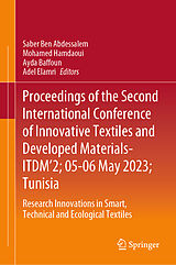 eBook (pdf) Proceedings of the Second International Conference of Innovative Textiles and Developed Materials-ITDM'2; 05-06 May 2023; Tunisia de 