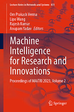 Couverture cartonnée Machine Intelligence for Research and Innovations de 