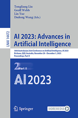Couverture cartonnée AI 2023: Advances in Artificial Intelligence de 