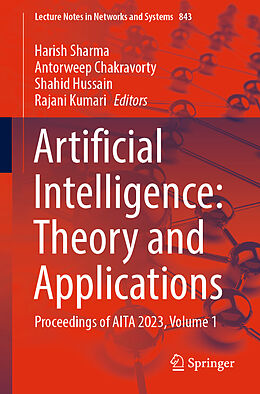 Couverture cartonnée Artificial Intelligence: Theory and Applications de 