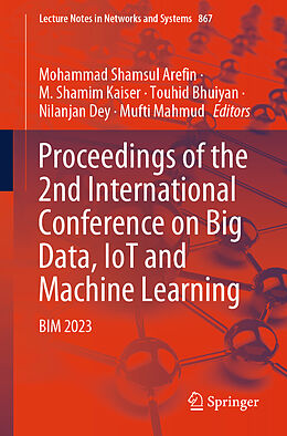 Couverture cartonnée Proceedings of the 2nd International Conference on Big Data, IoT and Machine Learning de 