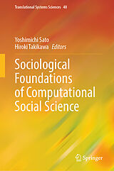 eBook (pdf) Sociological Foundations of Computational Social Science de 