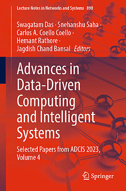 Couverture cartonnée Advances in Data-Driven Computing and Intelligent Systems de 