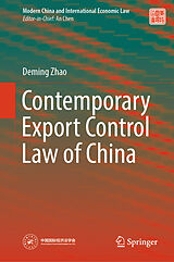 Livre Relié Contemporary Export Control Law of China de Deming Zhao