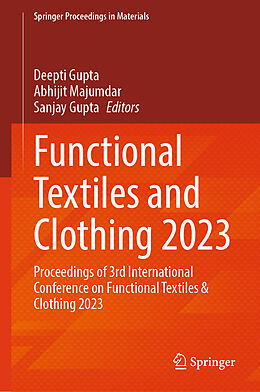 Livre Relié Functional Textiles and Clothing 2023 de 