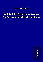 Kartonierter Einband Weisheit des Orients von Kerning von Franz Hartmann