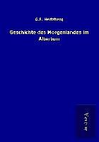 Kartonierter Einband Geschichte des Morgenlandes im Altertum von G. F. Hertzberg