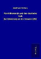 Kartonierter Einband Fürst Bismarck und das deutsche Volk von Adolf von Westarp