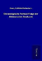 Kartonierter Einband Chronologische Formen-Folge der Altdeutschen Baukunst von Georg Gottfried Kallenbach