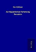 Kartonierter Einband Zur Egyptischen Forschung Herodots von Max Büdinger