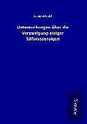 Fester Einband Untersuchungen über die Verzweigung einiger Süßwasseralgen von G. Berthold