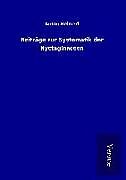 Fester Einband Beiträge zur Systematik der Nyctaginaceen von Anton Heimerl