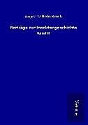 Fester Einband Beiträge zur Insektengeschichte von August Wilhelm Knoch