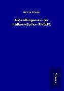 Fester Einband Abhandlungen aus der mathematischen Statistik von Gustav Zeuner