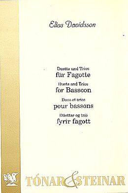 Elias Davidsson Notenblätter Duette und Trios für 2-3 Fagotte