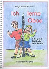 Helga Janot-Hoffmann Notenblätter Ich lerne Oboe Band 1