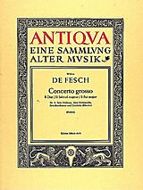 Willem de Fesch Notenblätter Concerto grosso B-Dur
