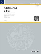 Tommaso Giordani Notenblätter 6 Trios op.12 Band 1 (Nr.1-3)