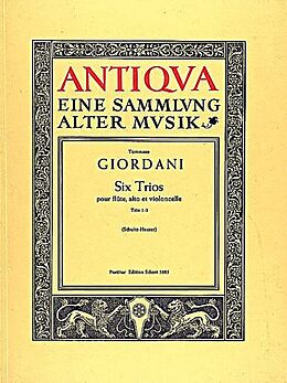 Tommaso Giordani Notenblätter 6 Trios op.12 Band 1 (Nr.1-3)