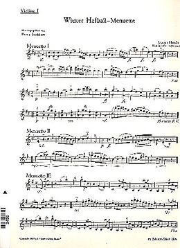 Franz Joseph Haydn Notenblätter Wiener Hofball-Menuette