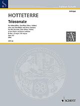 Jacques Martin Le Romain Hotteterre Notenblätter Triosonate D-Dur op.3,2