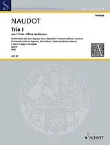 Jacques Christophe Naudot Notenblätter Trio I C-Dur op. 8