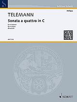 Georg Philipp Telemann Notenblätter Sonata à quattro in C