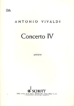 Antonio Vivaldi Notenblätter Concerto op.10,4