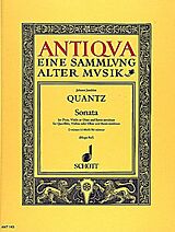 Johann Joachim Quantz Notenblätter Sonate d-Moll