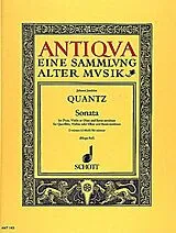 Johann Joachim Quantz Notenblätter Sonate d-Moll